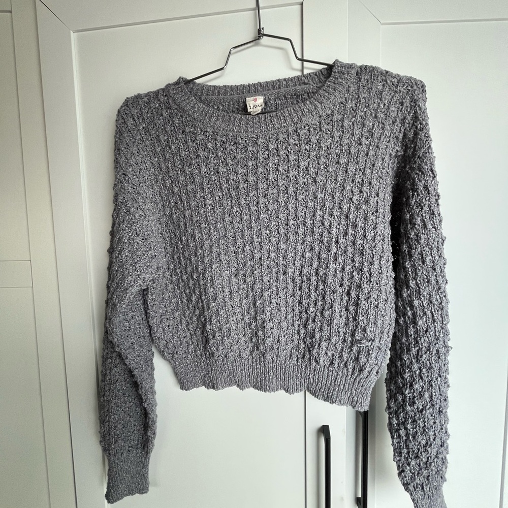 Cozy Gray Knit Sweater